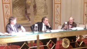 Con Michele Ainis e Salvatore Veca alla conferenza su "Democrazia e bipolarismo" che si è svolta a Palazzo Giustiniani a Roma il 19 marzo scorso.