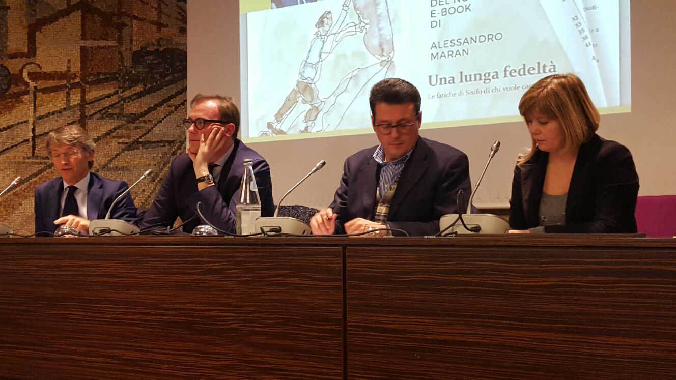A Udine, venerdì 18 dicembre, alla presentazione del mio e-book con Isabella De Monte, Tommaso Cerno e Stefano Asquini